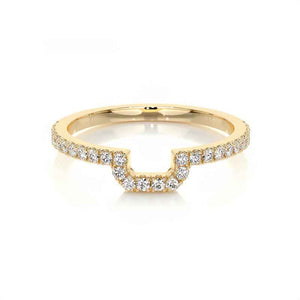 Arc Embrace Moissanite Curved Ring