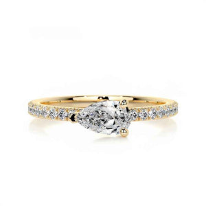 Eternal Halo | Chloe Pear Stacking Ring