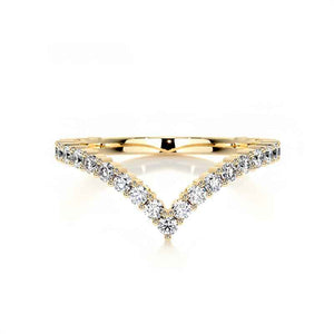 Victory Vow Moissanite Curved Ring