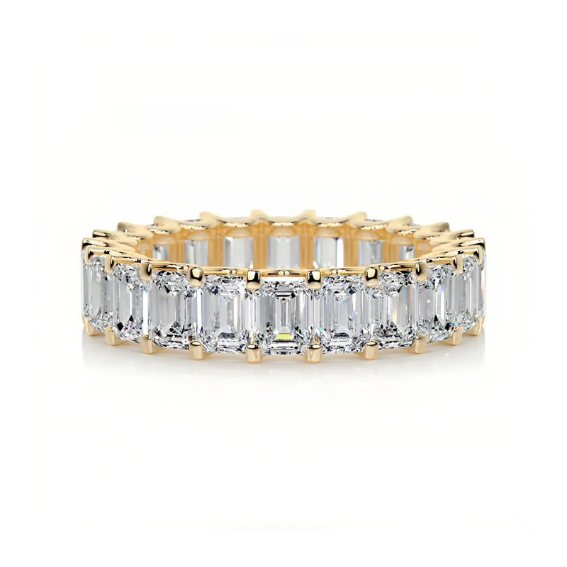 Eternal Geo | Moissanite Eternity Ring