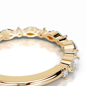 Duality | Moissanite Half Eternity Ring