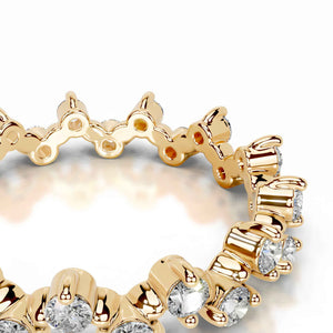 Lace Halo Eternity Moissanite Ring