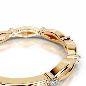 Crosslight | Moissanite Stacking Ring