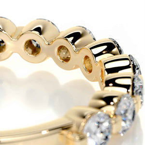 Lumina Eterna | Moissanite Half-Eternity Ring