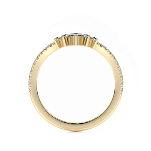 V-Radiance Moissanite Curved Ring