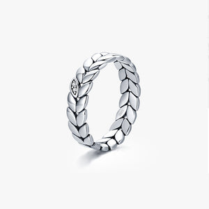 S925 Sterling Silver Ring, Recycled Sterling Silver Ring, 5A Cubic Zirconia Ring