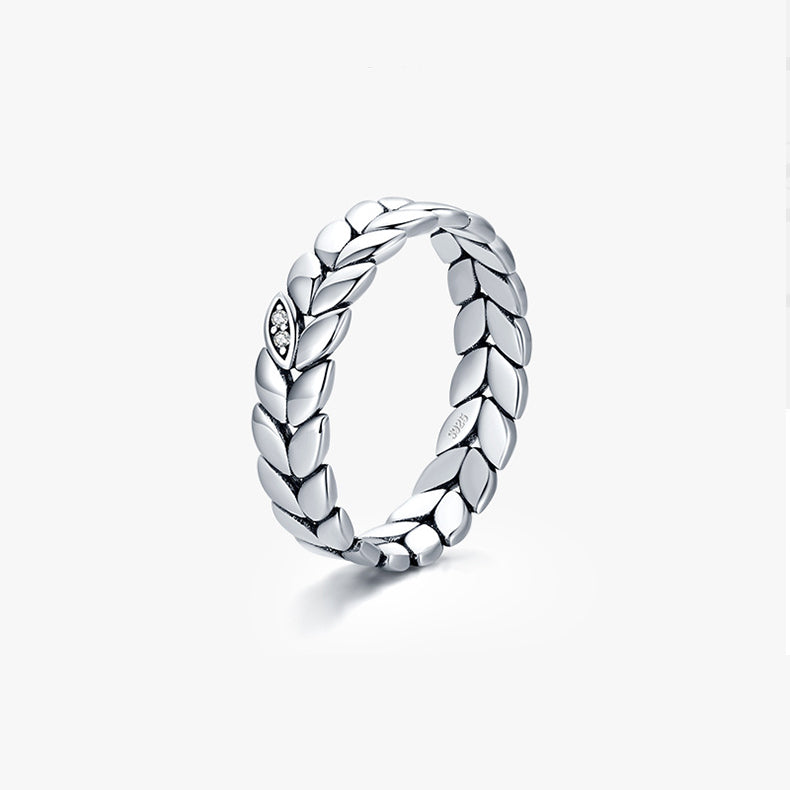 S925 Sterling Silver Ring, Recycled Sterling Silver Ring, 5A Cubic Zirconia Ring
