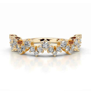 Crown Radiance Eternity Moissanite Ring