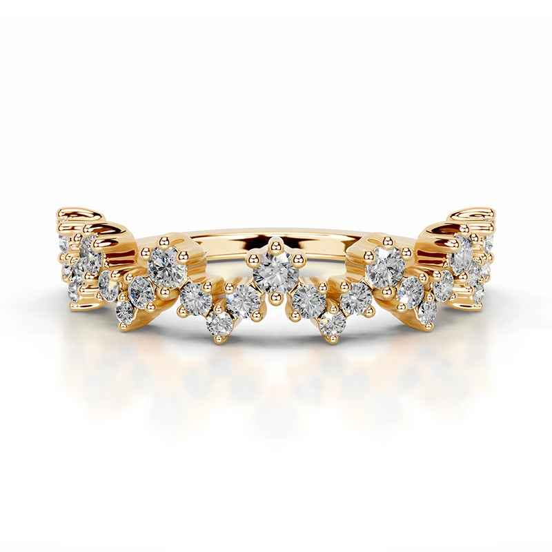 Crown Radiance Eternity Moissanite Ring