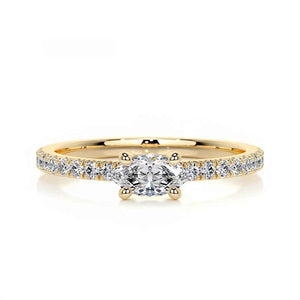 Deco Radiance | Chloe Marquise Stacking Ring