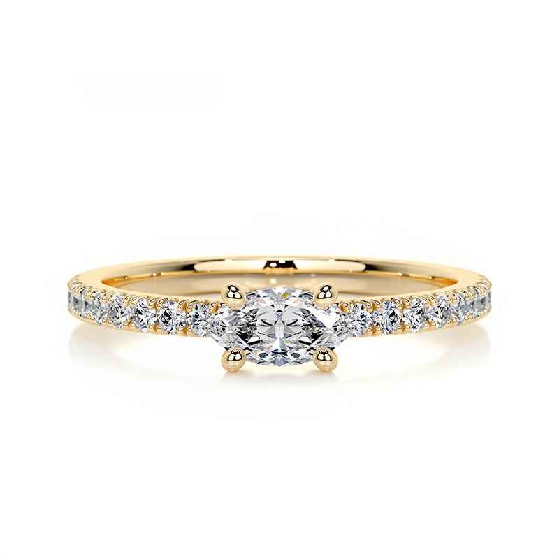 Deco Radiance | Chloe Marquise Stacking Ring
