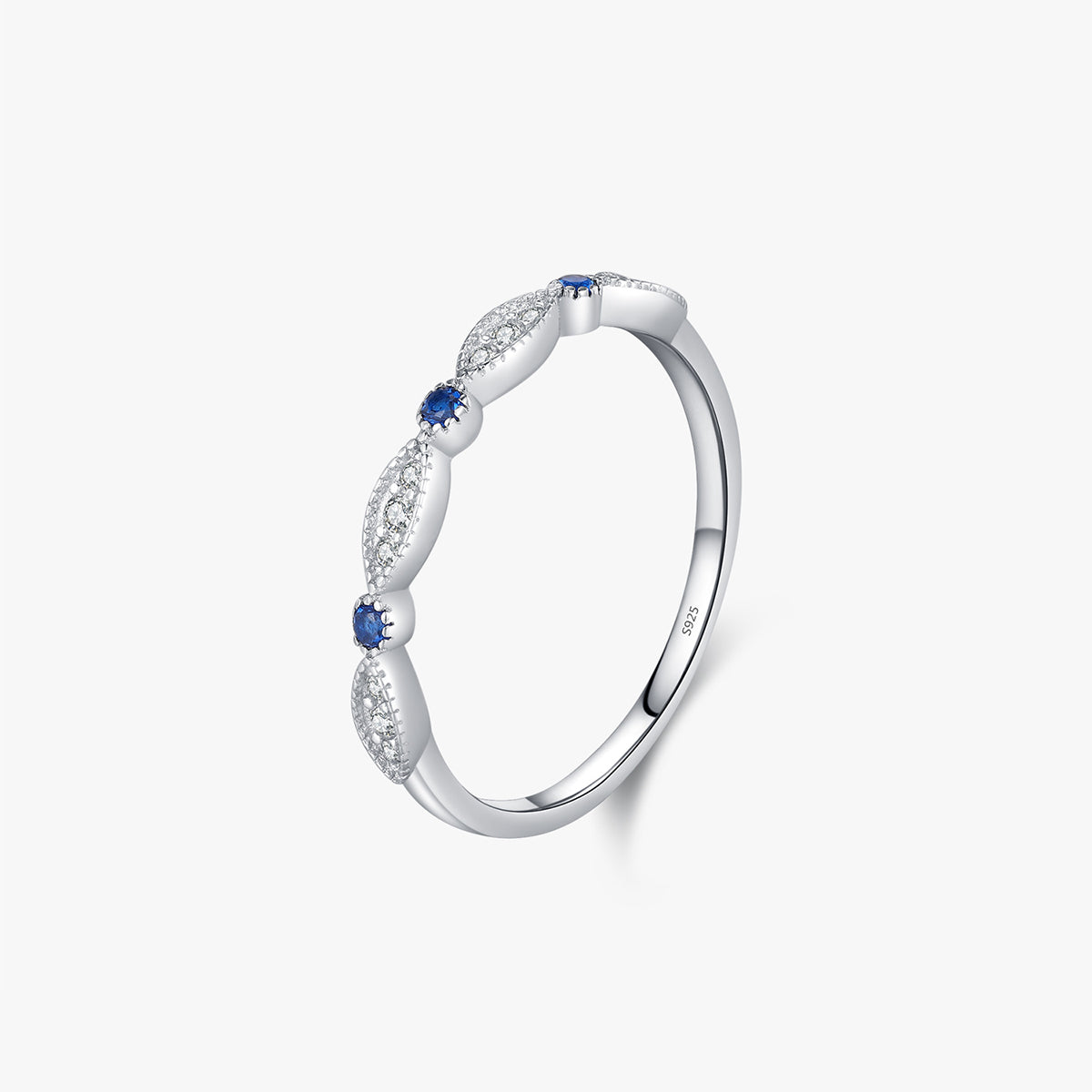S925 Sterling Silver Ring, Recycled Sterling Silver Ring, 5A Cubic Zirconia Ring, Colored Zircon Ring