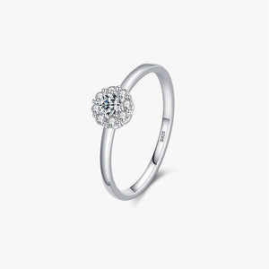S925 Sterling Silver Ring, Recycled Sterling Silver Ring, 5A Cubic Zirconia Ring, Colored Zircon Ring