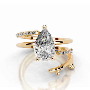 Twine Radiance Elegance Moissanite Solitaire Ring