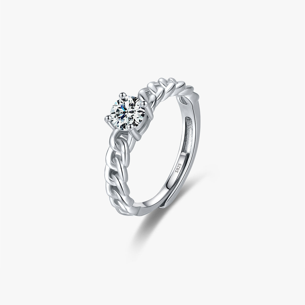 S925 Sterling Silver Ring, Recycled Sterling Silver Ring, 5A Cubic Zirconia Ring, Colored Zircon Ring