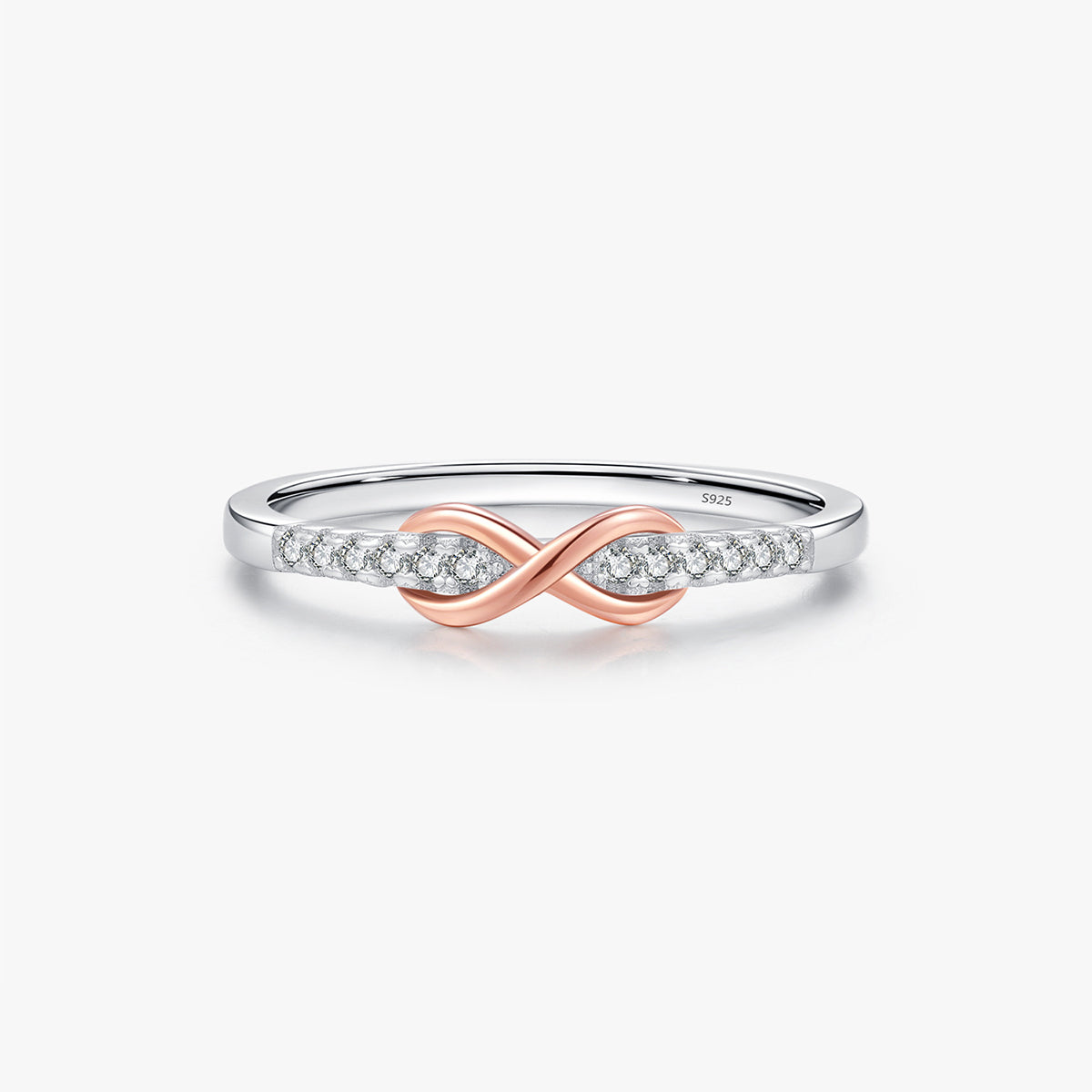 S925 Sterling Silver Ring, Recycled Sterling Silver Ring, 5A Cubic Zirconia Ring