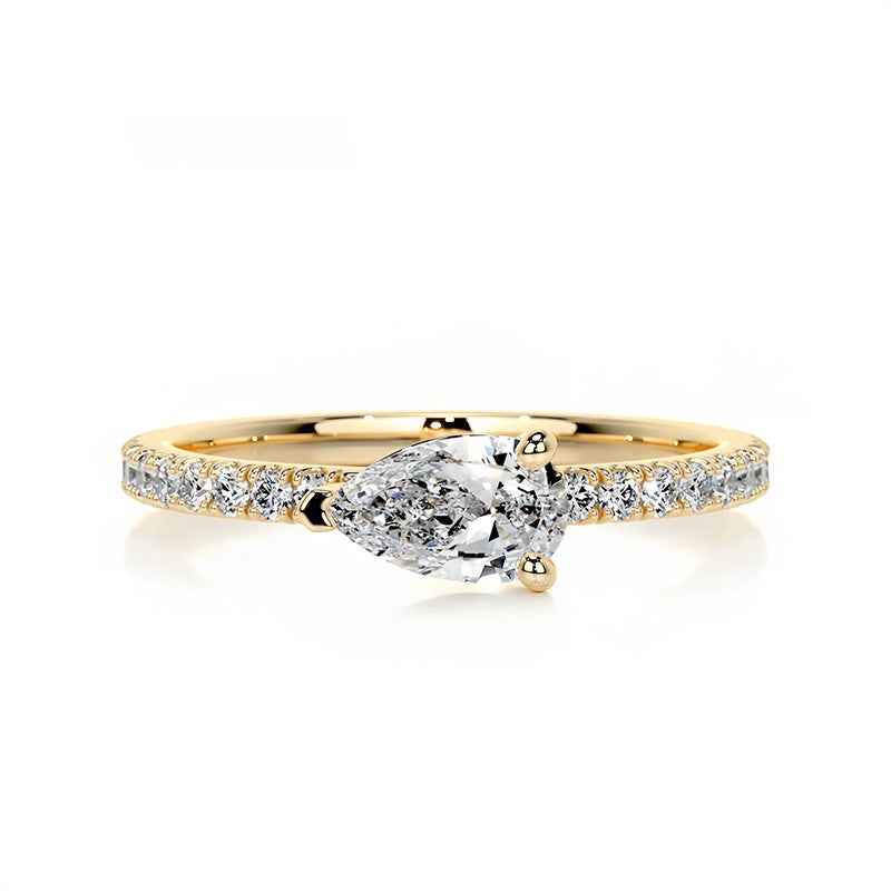 Eternal Halo | Chloe Pear Stacking Ring