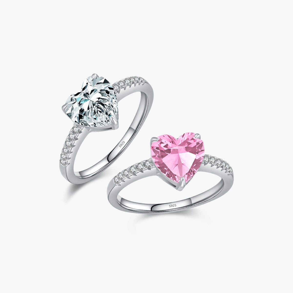 S925 Sterling Silver Ring, Recycled Sterling Silver Ring, 5A Cubic Zirconia Ring