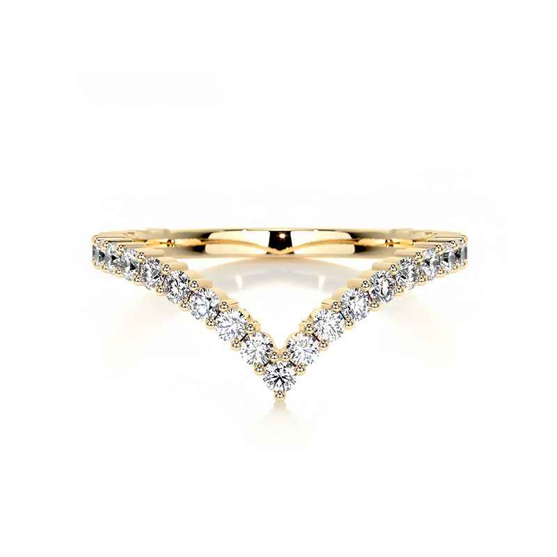 Victory Vow Moissanite Curved Ring