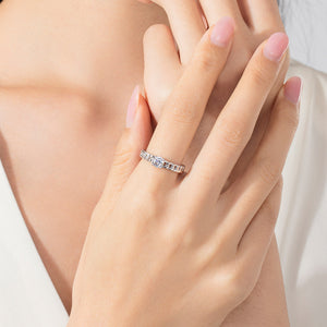 S925 Sterling Silver Ring, Recycled Sterling Silver Ring, 5A Cubic Zirconia Ring, Colored Zircon Ring