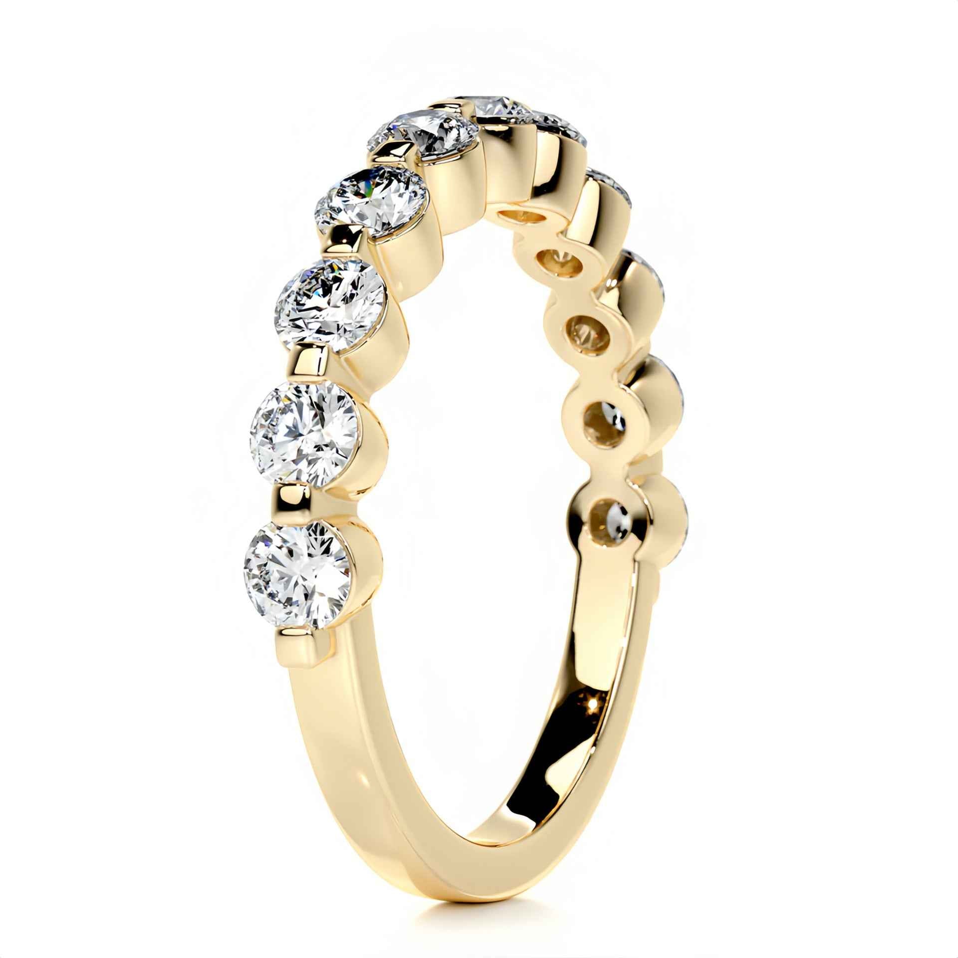 Lumina Eterna | Moissanite Half-Eternity Ring