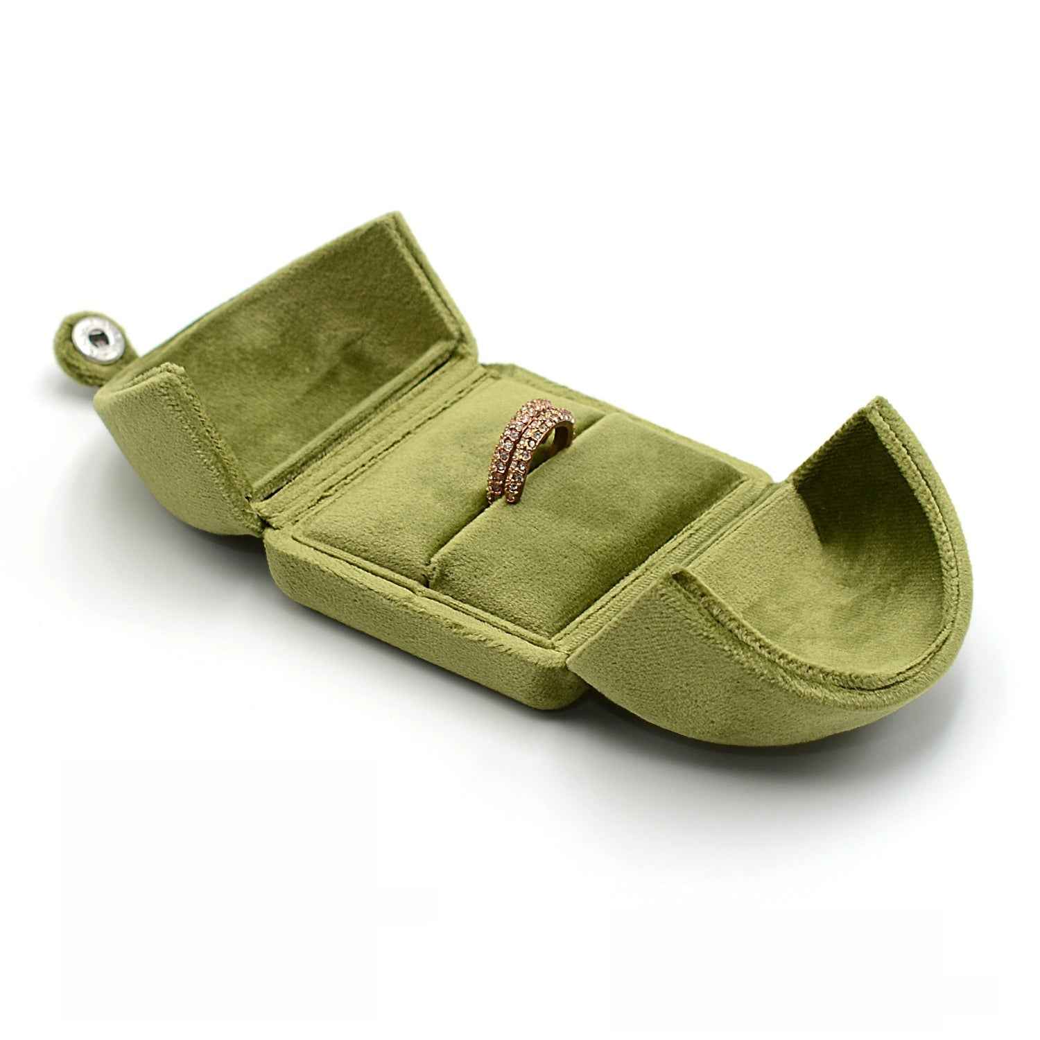 High Quality Flannelette Double Open Ring Box