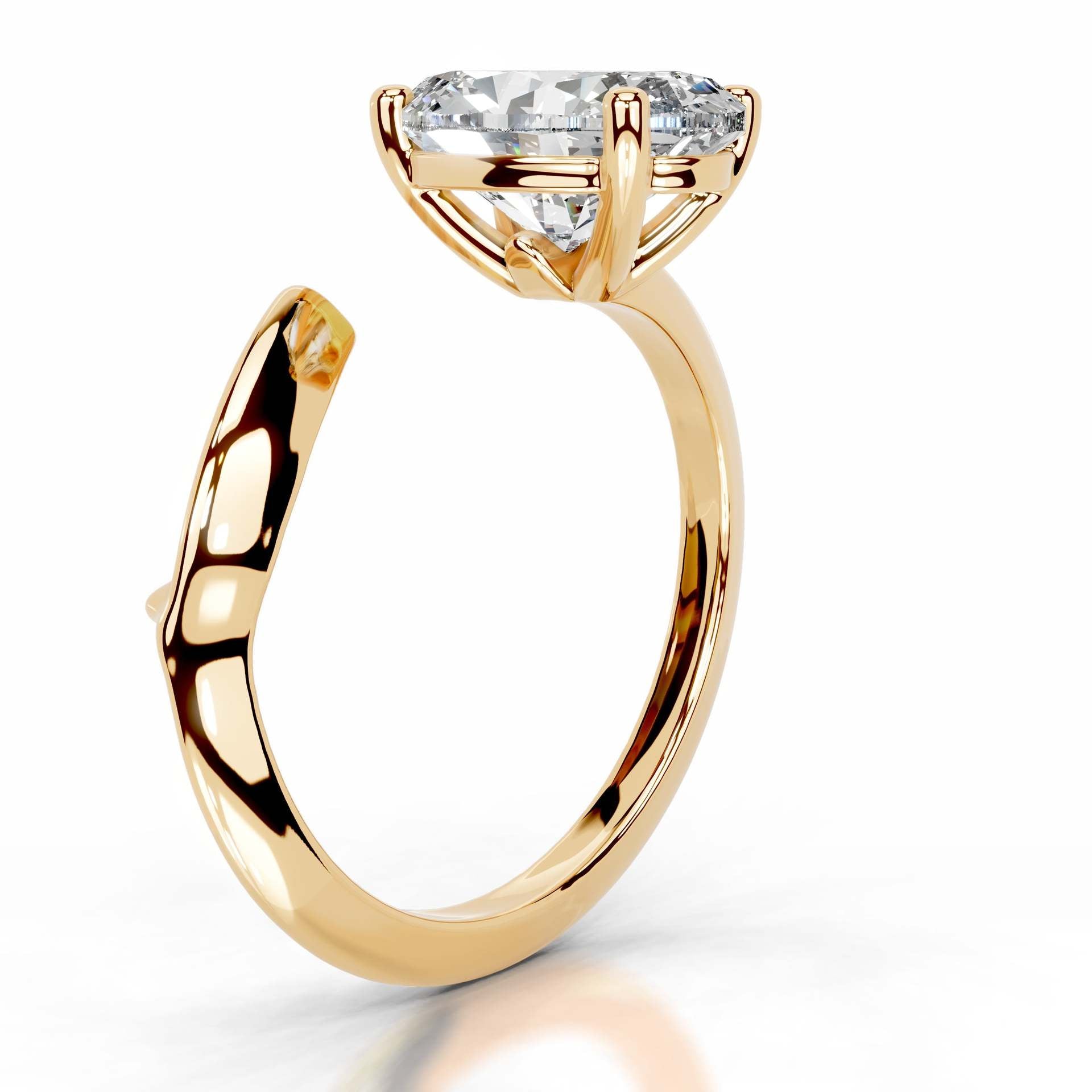 Vine Glow Delicacy Moissanite Solitaire Ring