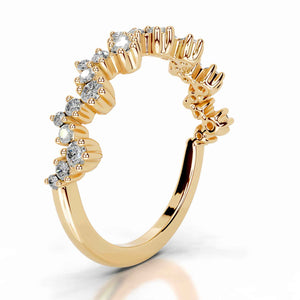 Crown Radiance Eternity Moissanite Ring