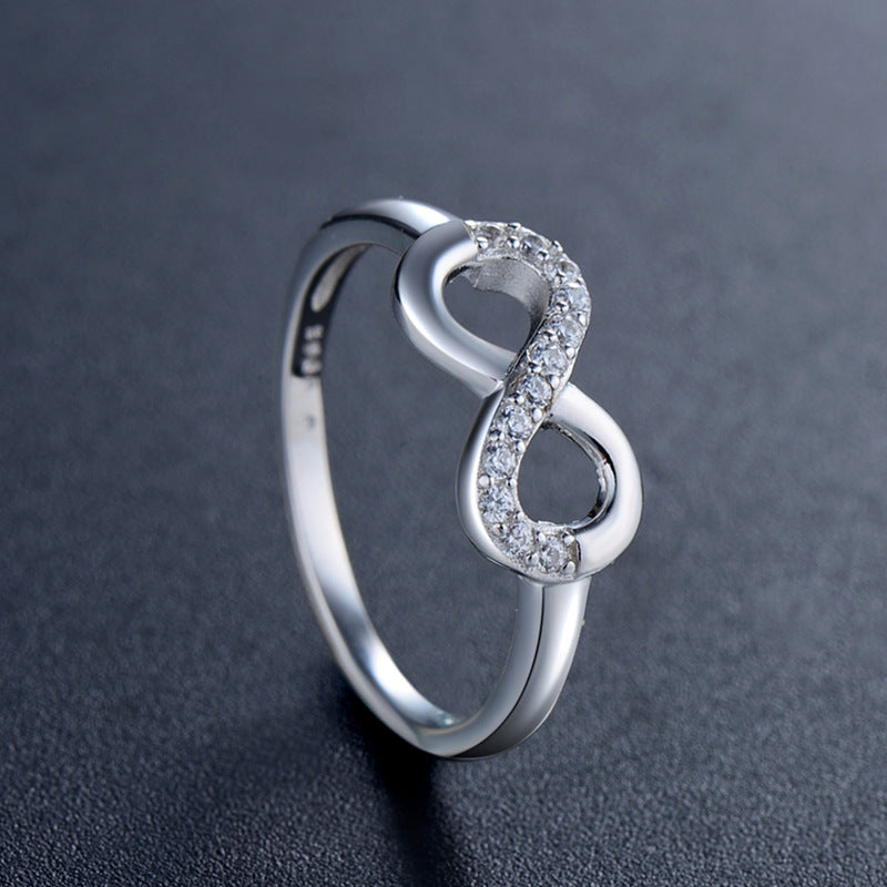 S925 Sterling Silver Ring, Recycled Sterling Silver Ring, 5A Cubic Zirconia Ring, Colored Zircon Ring