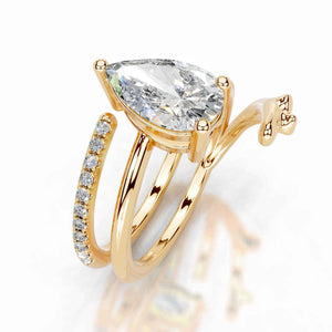Twine Radiance Elegance Moissanite Solitaire Ring
