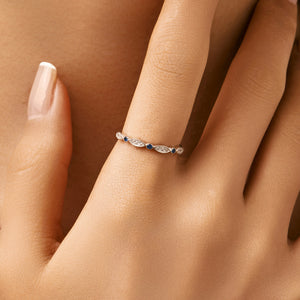 S925 Sterling Silver Ring, Recycled Sterling Silver Ring, 5A Cubic Zirconia Ring, Colored Zircon Ring