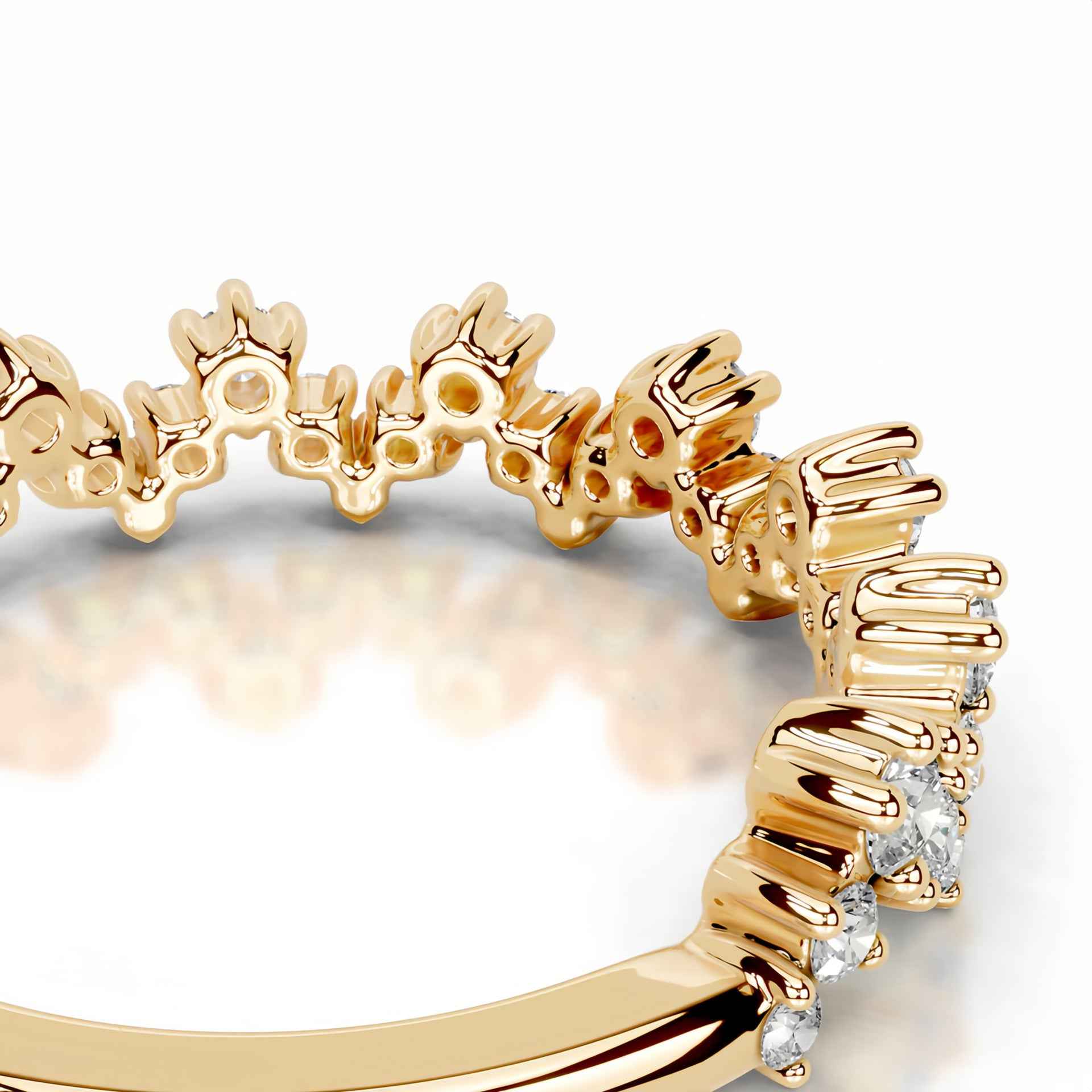 Crown Radiance Eternity Moissanite Ring