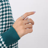Titanium Steel Ring with 18K Gold Plating - Open GO Design