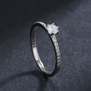 S925 Sterling Silver Ring, Recycled Sterling Silver Ring, 5A Cubic Zirconia Ring, Colored Zircon Ring