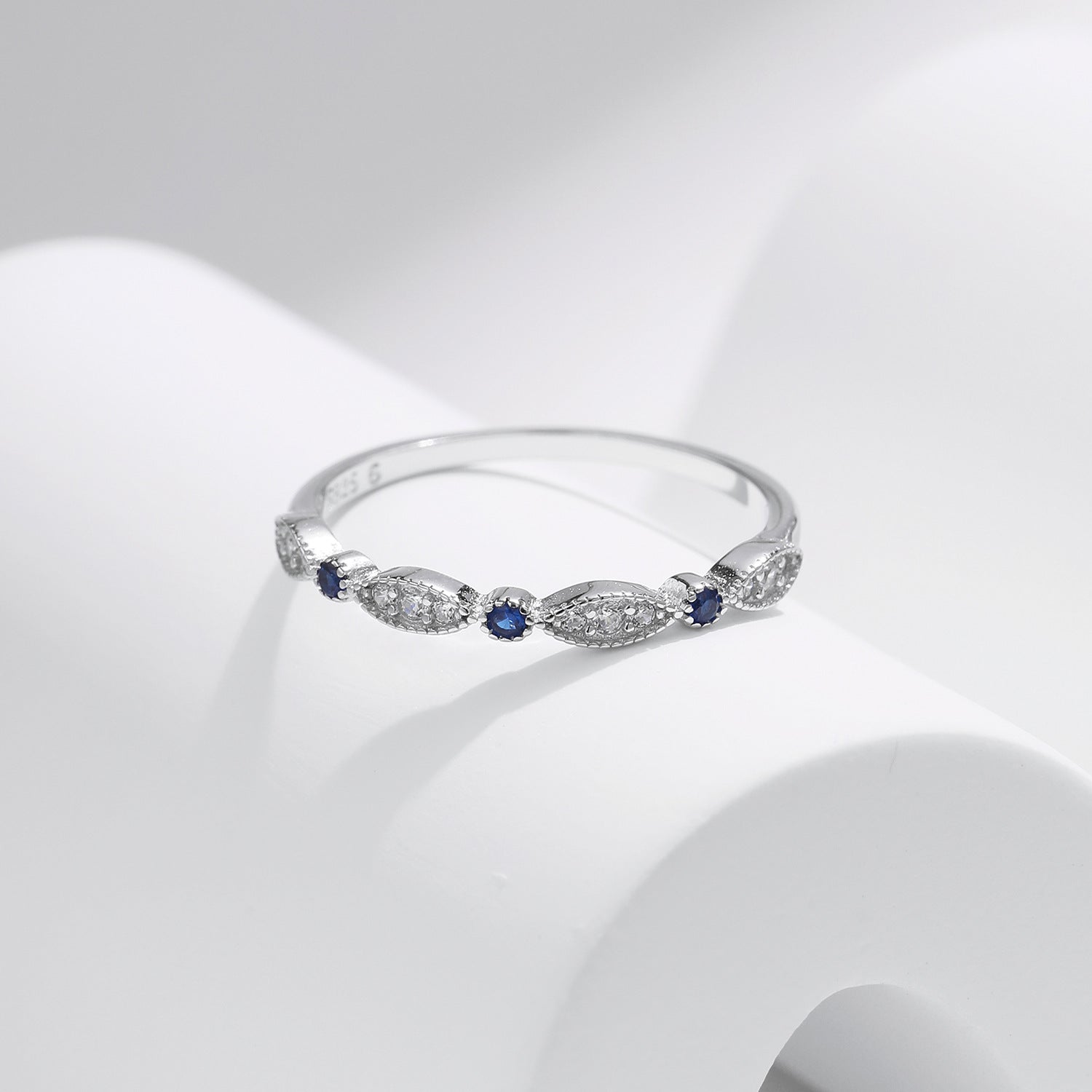 S925 Sterling Silver Ring, Recycled Sterling Silver Ring, 5A Cubic Zirconia Ring, Colored Zircon Ring