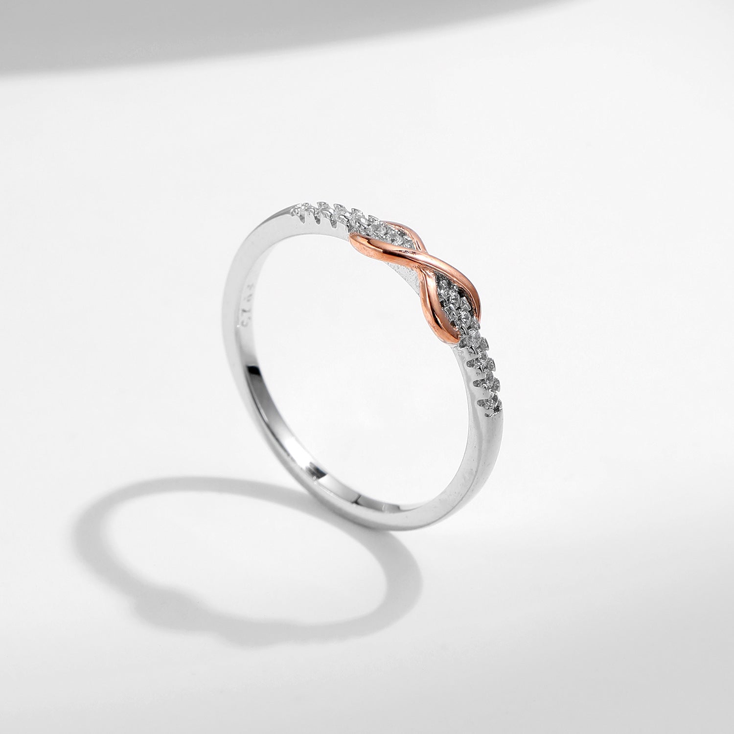 S925 Sterling Silver Ring, Recycled Sterling Silver Ring, 5A Cubic Zirconia Ring