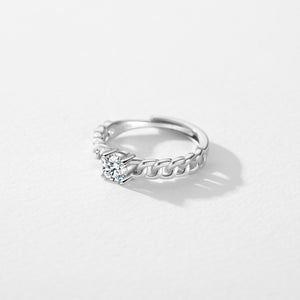 S925 Sterling Silver Ring, Recycled Sterling Silver Ring, 5A Cubic Zirconia Ring, Colored Zircon Ring