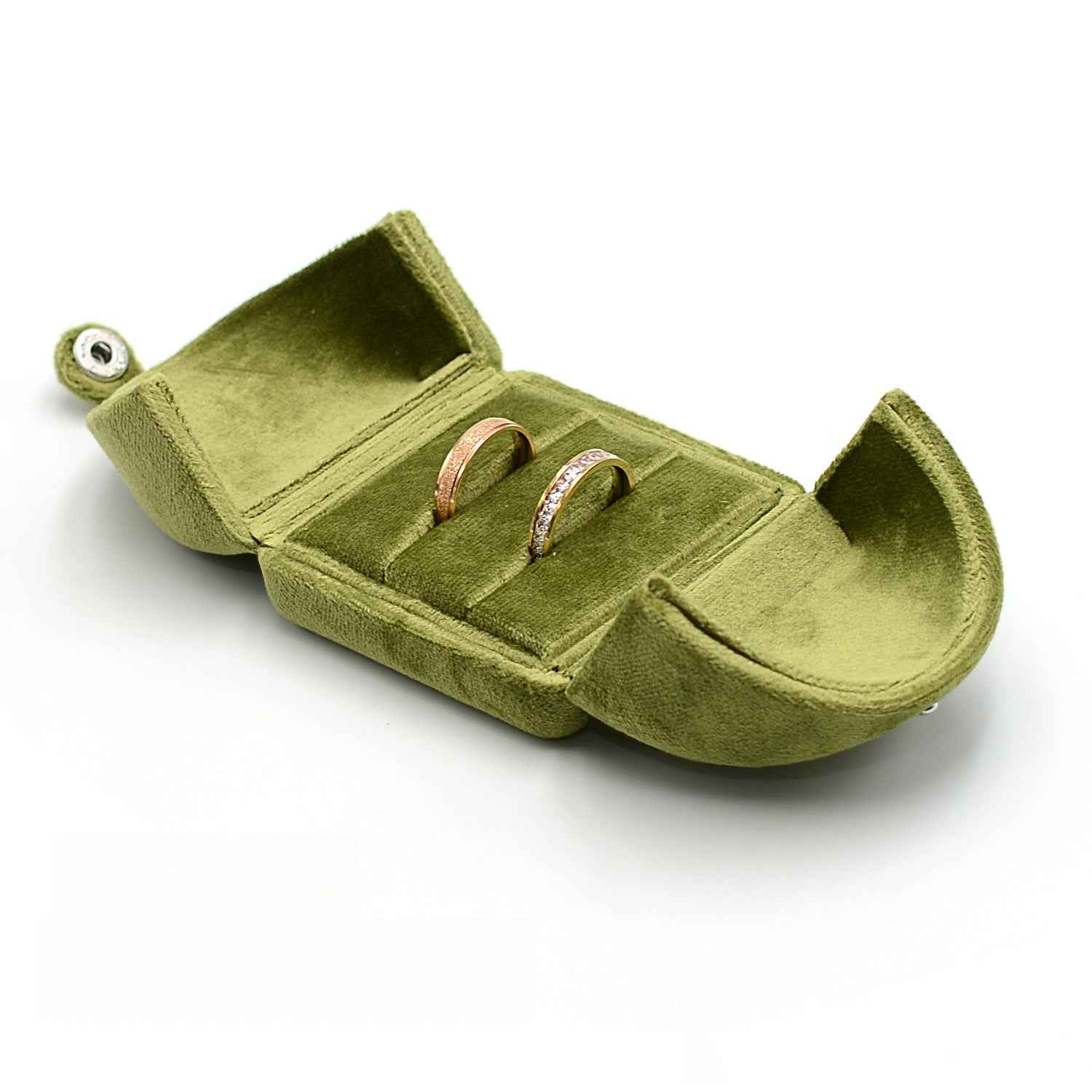 High Quality Flannelette Double Open Ring Box