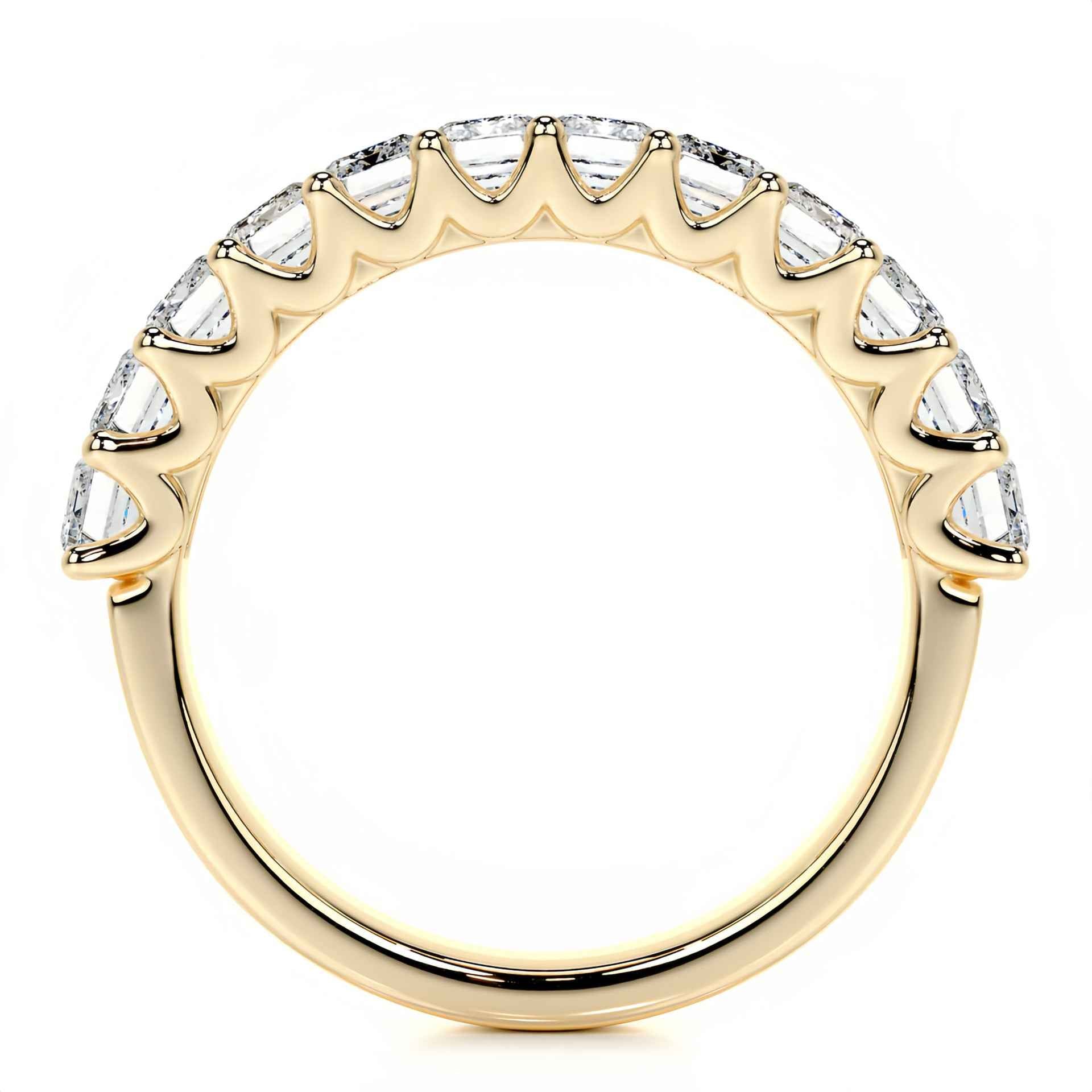 Deco Eternity | Moissanite Half Eternity Ring