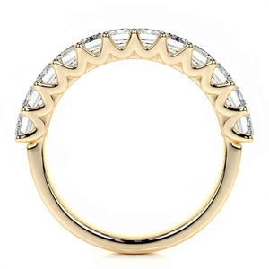 Deco Eternity | Moissanite Half Eternity Ring