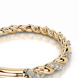 Sparkle Weave | Moissanite Stacking Ring