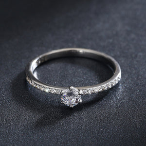S925 Sterling Silver Ring, Recycled Sterling Silver Ring, 5A Cubic Zirconia Ring, Colored Zircon Ring
