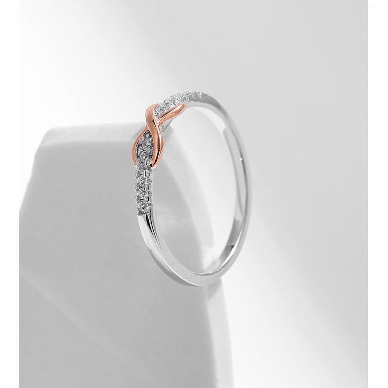 S925 Sterling Silver Ring, Recycled Sterling Silver Ring, 5A Cubic Zirconia Ring