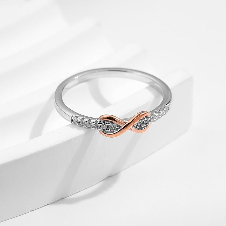 S925 Sterling Silver Ring, Recycled Sterling Silver Ring, 5A Cubic Zirconia Ring