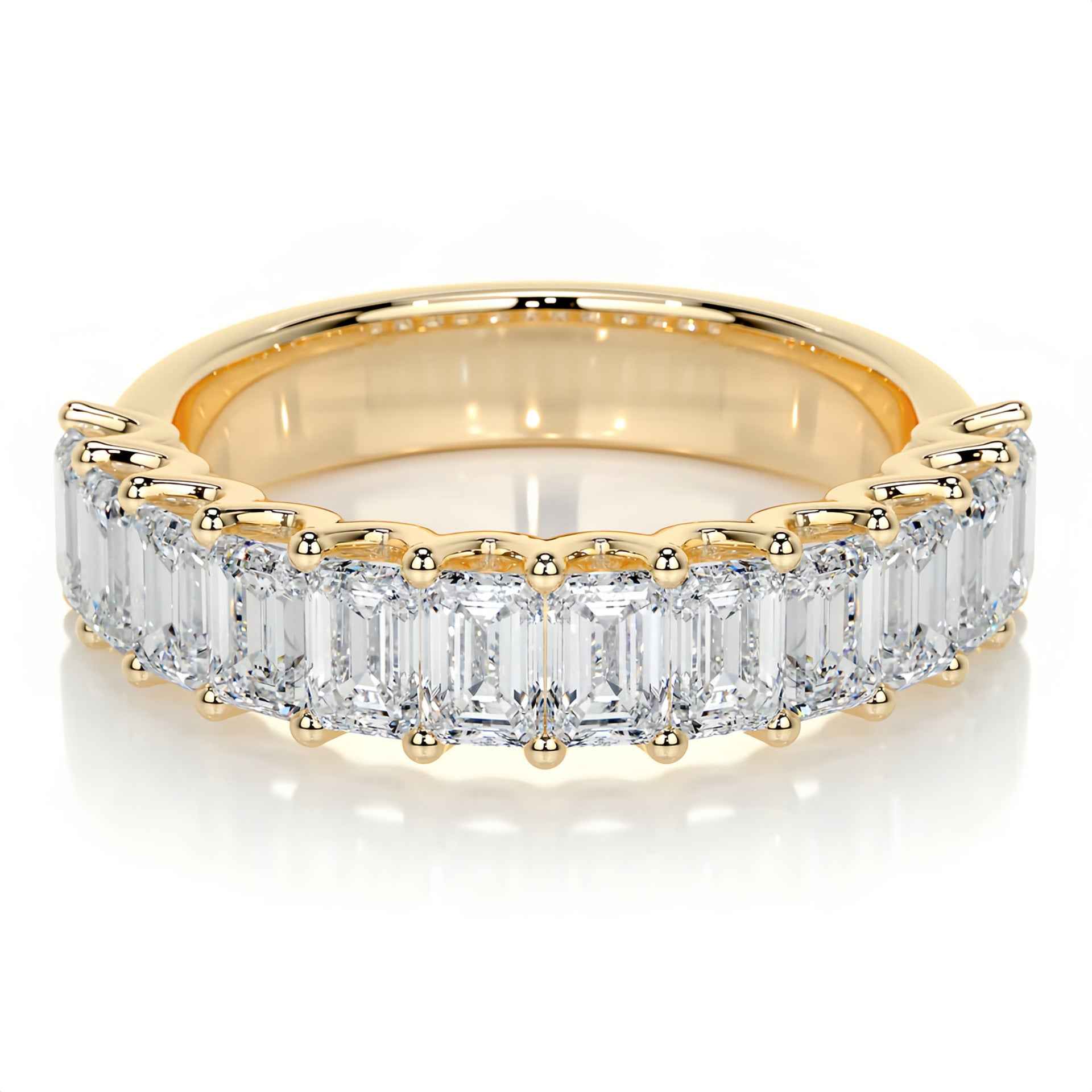 Deco Eternity | Moissanite Half Eternity Ring