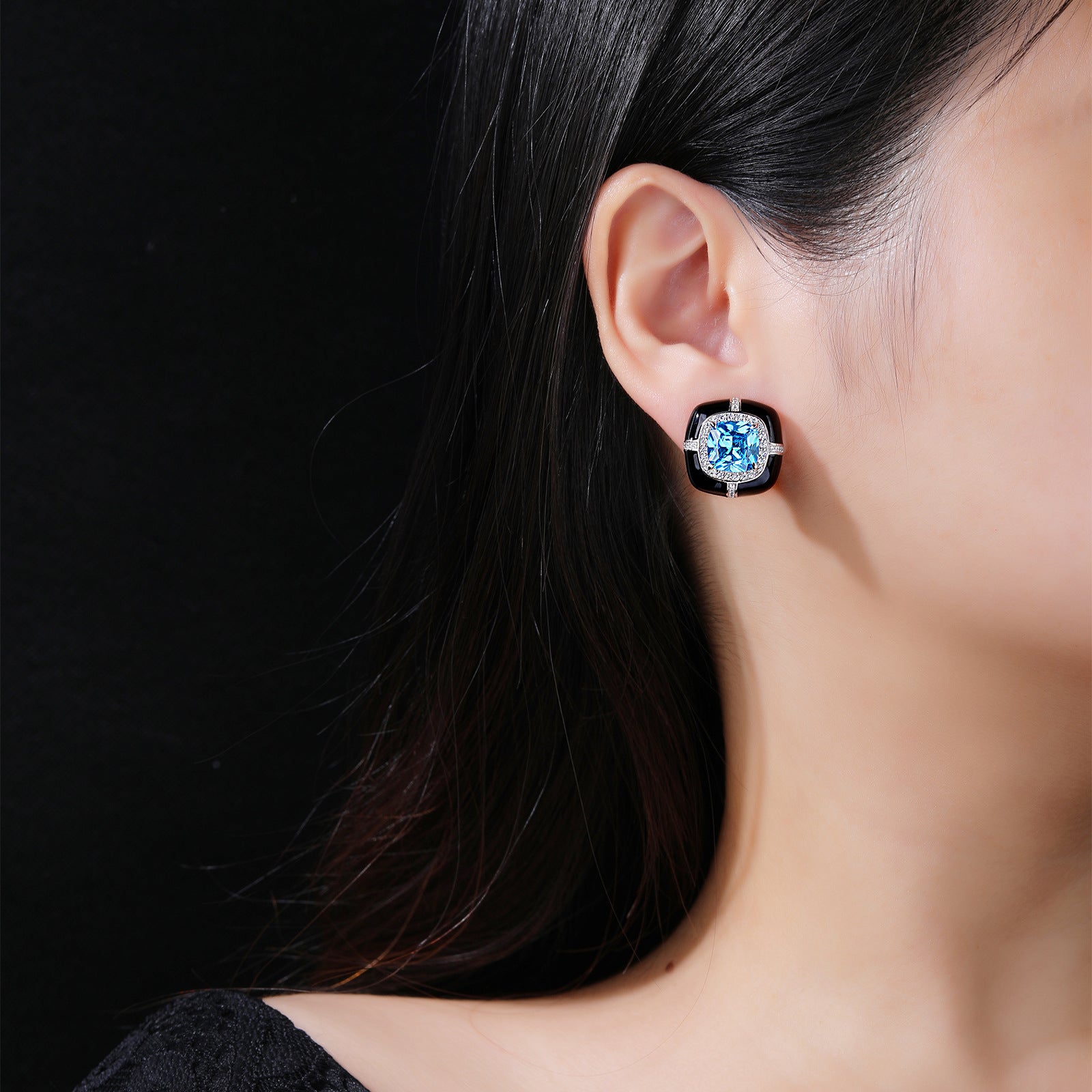 square_blue_gemstone_earrings_diamond_accents