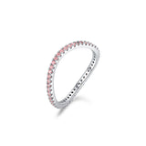 S925 Sterling Silver Ins Stacking Style Wave Ring