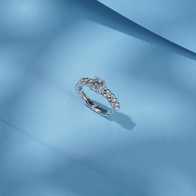 S925 Sterling Silver Ring, Recycled Sterling Silver Ring, 5A Cubic Zirconia Ring, Colored Zircon Ring