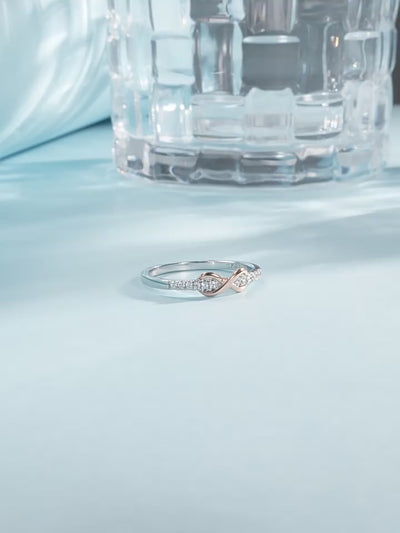 S925 Sterling Silver Ring, Recycled Sterling Silver Ring, 5A Cubic Zirconia Ring